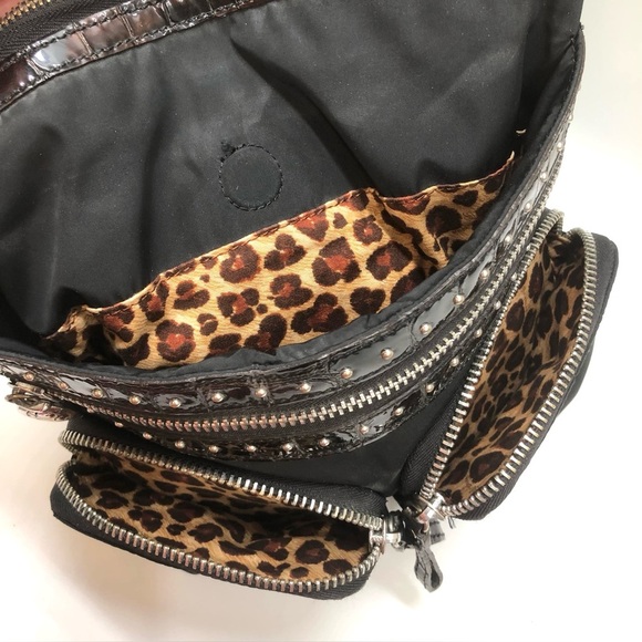 Brighton Black and Brown Crossbody Bag - Picture 9 of 16